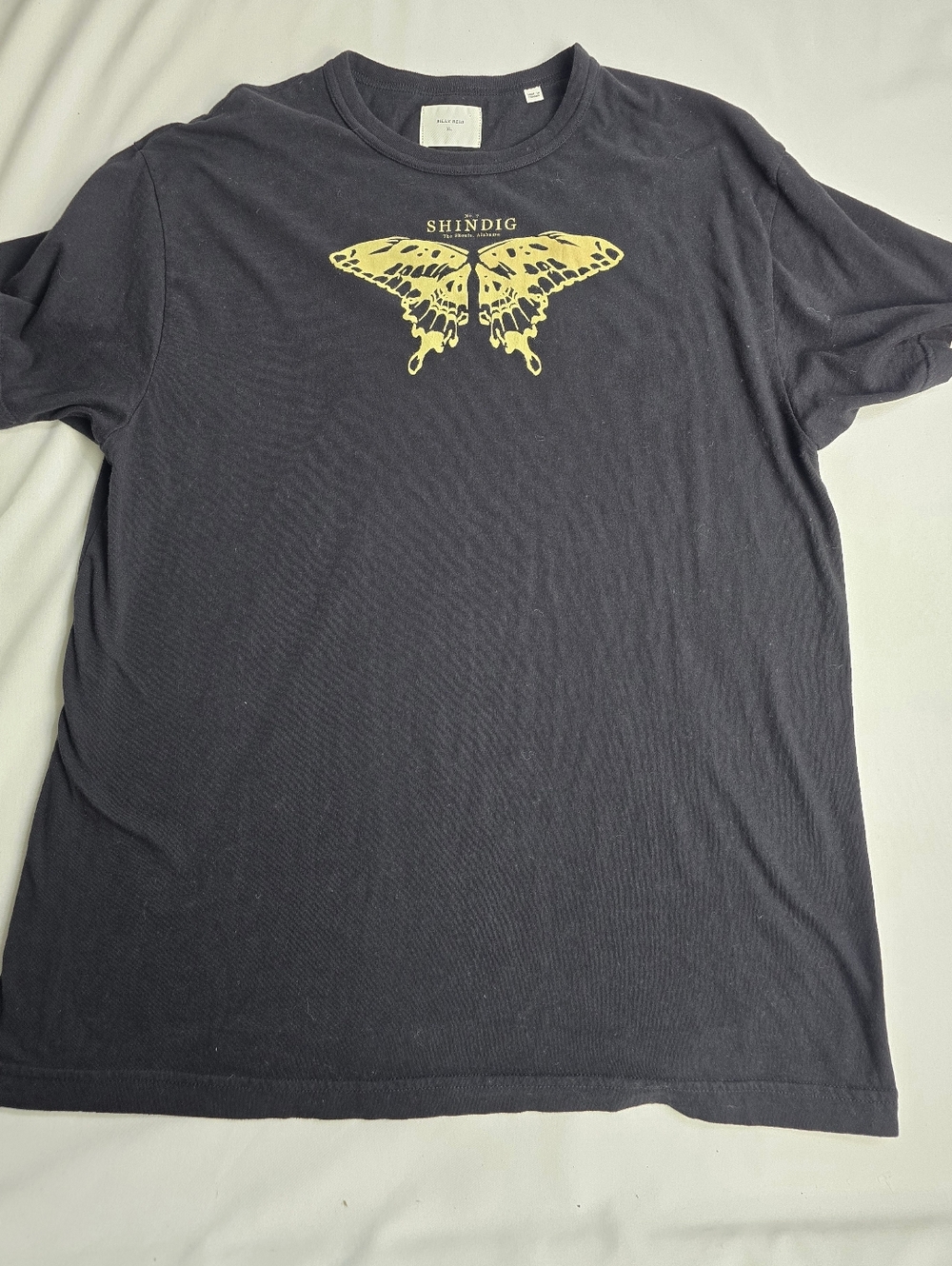 Billy Reid Shindig The Shoals AL Butterfly Moth Tee Shirt XL